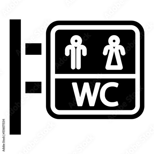 toilet Solid icon