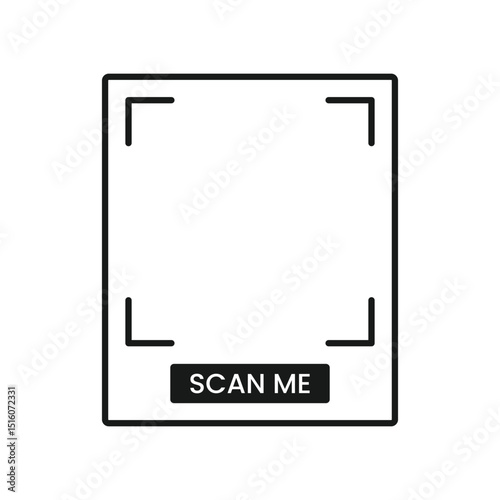 Free Download QR Code Frame. Black and White UI Template - GFXLoad