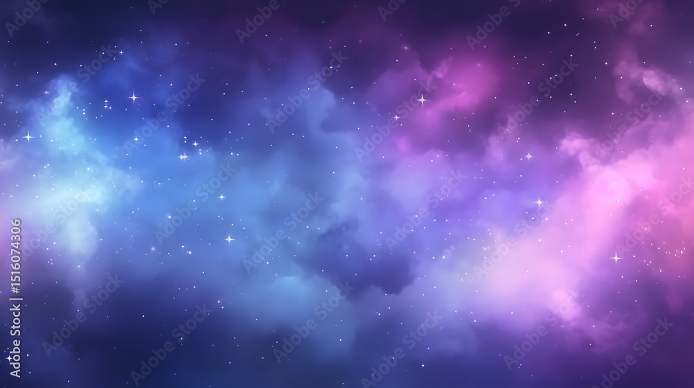 Fototapeta premium Cosmic background of stars and galaxies. 