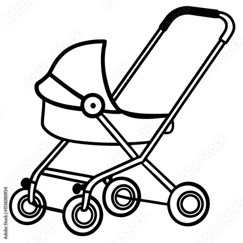 baby carriage vector illustration