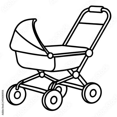 baby carriage vector illustration