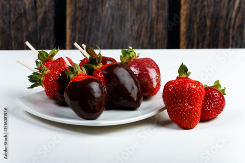 Decadent Chocolate-Dipped Strawberries – Gourmet Macro Close-Up