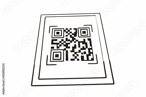 qr code on the screen