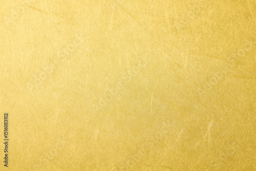 金色の和紙の背景　Gold Japanese washi paper background