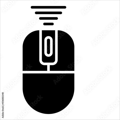 Wireless Mouse  Icon Element For Design