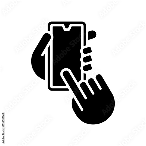Touchscreen  Icon Element For Design