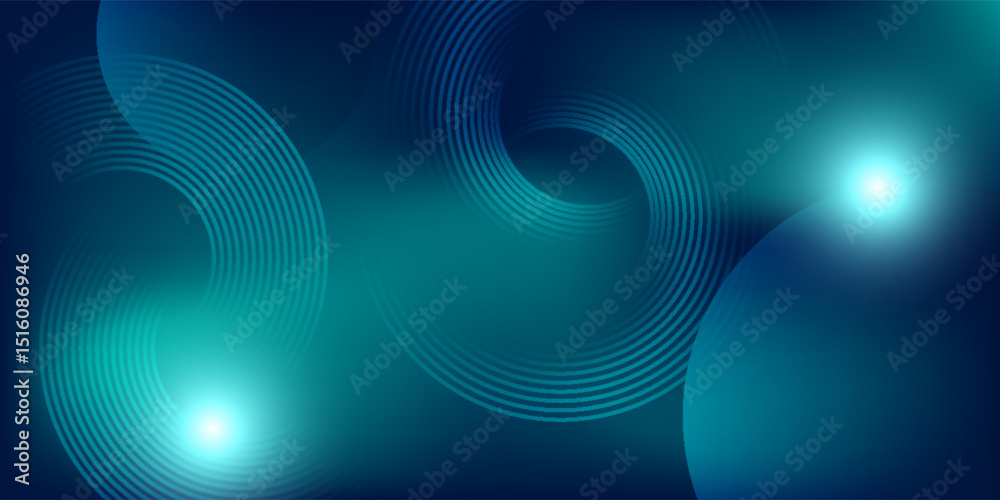 Abstract blue background with dynamic circle lines. Abstract blue background with dynamic circle lines.