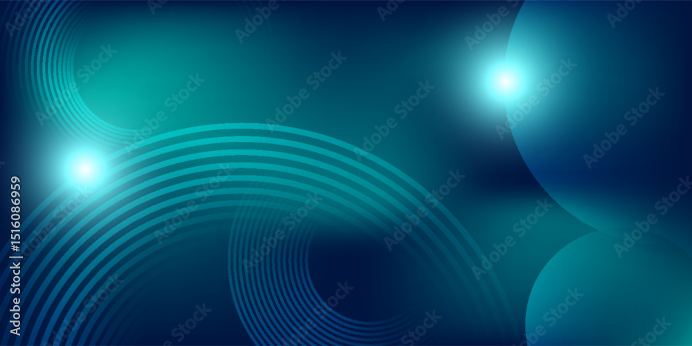 Abstract blue background with dynamic circle lines. Abstract blue background with dynamic circle lines.