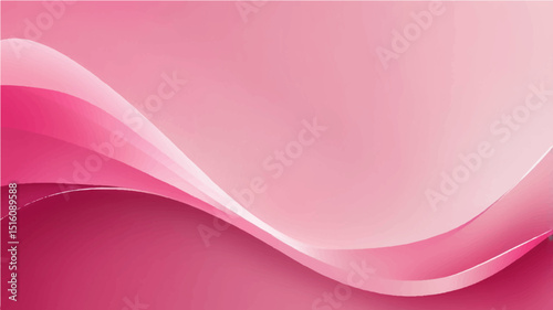 Abstract pink background with flowing wave lines and a light purple gradient design