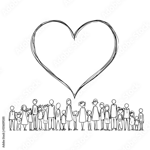 Multigenerational Family Unity OneLine Drawing of Love and Kinship’ becomes ‘A Single Line Illustrating the Unity and Love of a Multigenerational Family