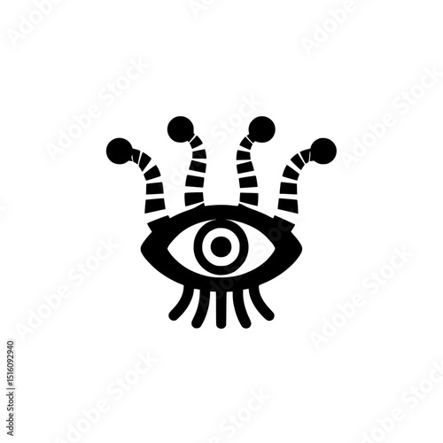 A black bladder icon on a white background, representing a human internal organ in a modern illustration design