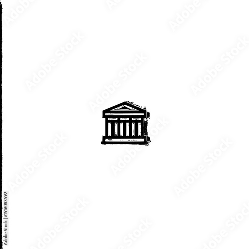 Municipality icon line design incorporates illustrations of buildings, government, administration, town halls, city halls, civic, and municipal modern designs