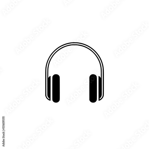A linear style icon of a headset is used for customer service or technical support purposes, and its stroke width can be edited