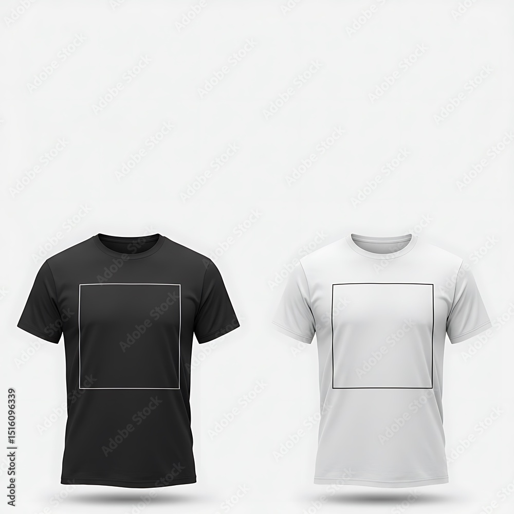 Naklejka premium Minimalist Canvas: Black & White.