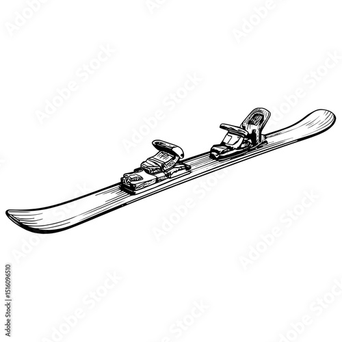 Engraving style illustration characterized by a modern drawing with monochrome ink sketch