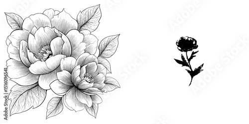 Tattoo lovers who appreciate nature-inspired art will adore the intricate engraved flower design