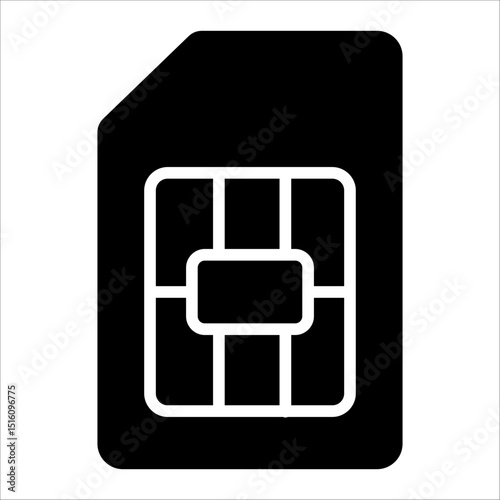 Sim Card  Icon Element For Design