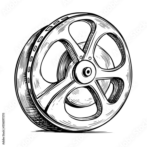 A Timeless Symbol of Cinema and Moviemaking is the Classic Film Reel