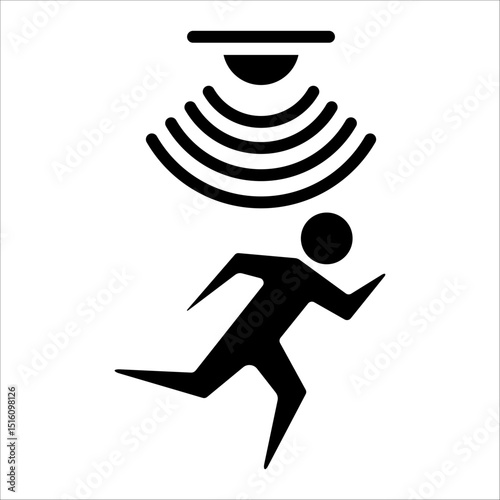 Motion Sensor  Icon Element For Design