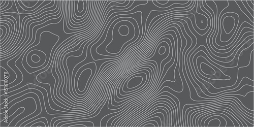 A seamless vector topographic map pattern with subtle,organic light gray contour lines against a dark gray background,creating a minimalist yet complex representation of abstract terrain or a scientif