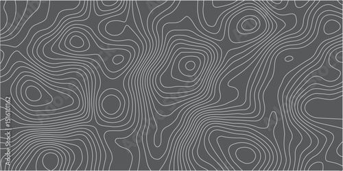A seamless vector topographic map pattern with subtle,organic light gray contour lines against a dark gray background,creating a minimalist yet complex representation of abstract terrain or a scientif