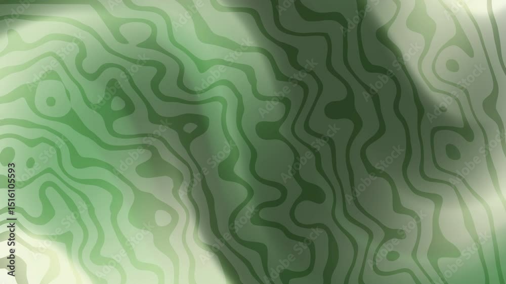 Texture abstraite vert et blanc, lignes ondulées