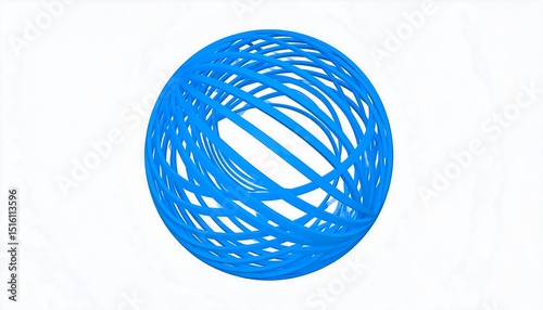 Abstract Blue Sphere Design.