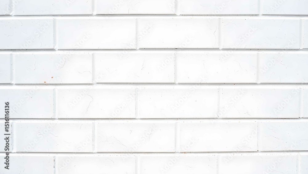 Naklejka premium White brick wall texture background for interior or exterior design use