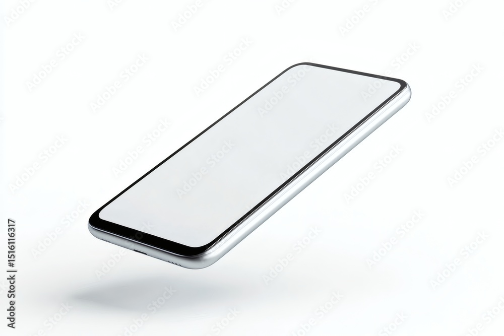 Smartphone mockup on white background Smartphone mockup on white background