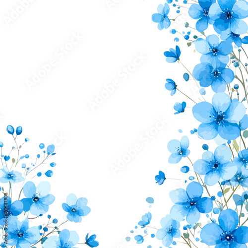 blue flower pattern background
