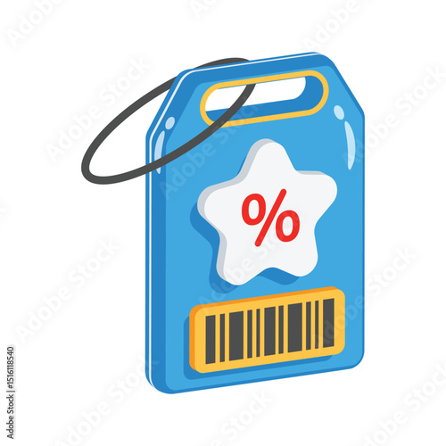 A captivating 2d icon showing sale tag offer