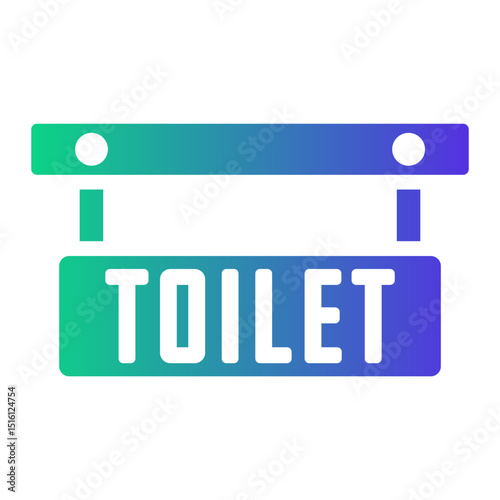 toilet Gradient icon