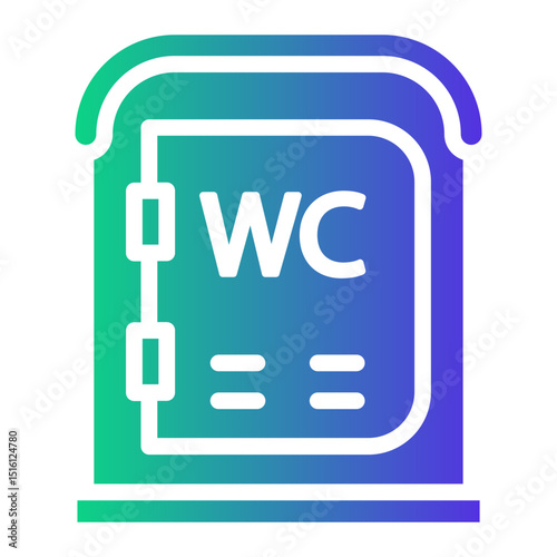 toilet Gradient icon
