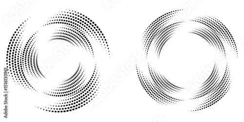 Concentric circles geometric element eps 10
