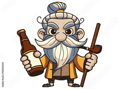 professor with a beer 