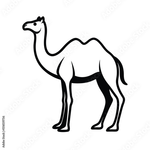 Stylized Camel Silhouette
