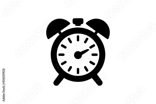 alarm clock isolated on white