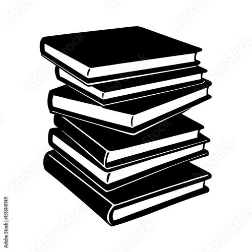 Vector Design of Stack of Books