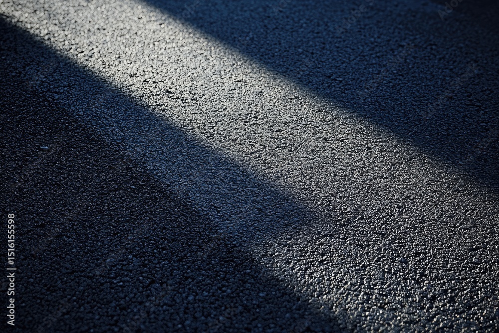 Fototapeta premium Asphalt surface with sunlight shadows