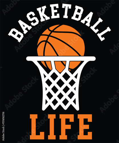 Basketball T-Shirt Design – Basketball life