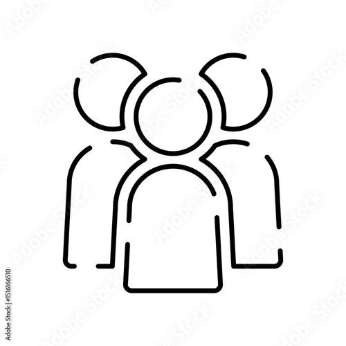 三人の人物のアイコンイラスト