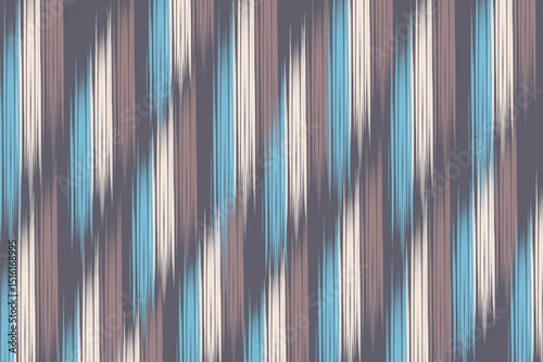 Uzbekistan ikat pattern. Uzbekistan ikat abstract ethnic design. Uzbekistan pattern design for background, wallpaper, textile, art, clothing, wrapping paper, Uzbek style, Uzbek fabric