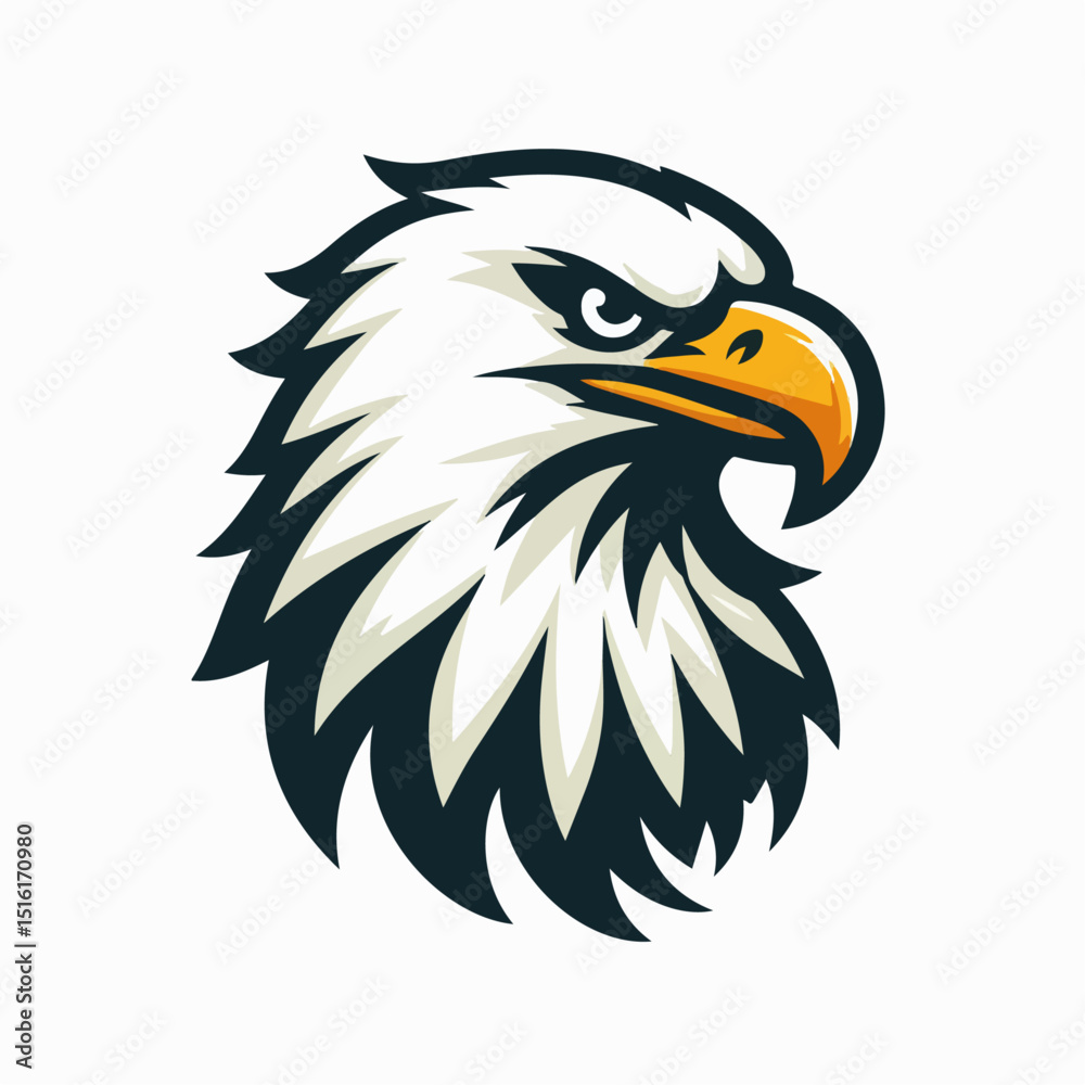 Fototapeta premium eagle head vector illustration