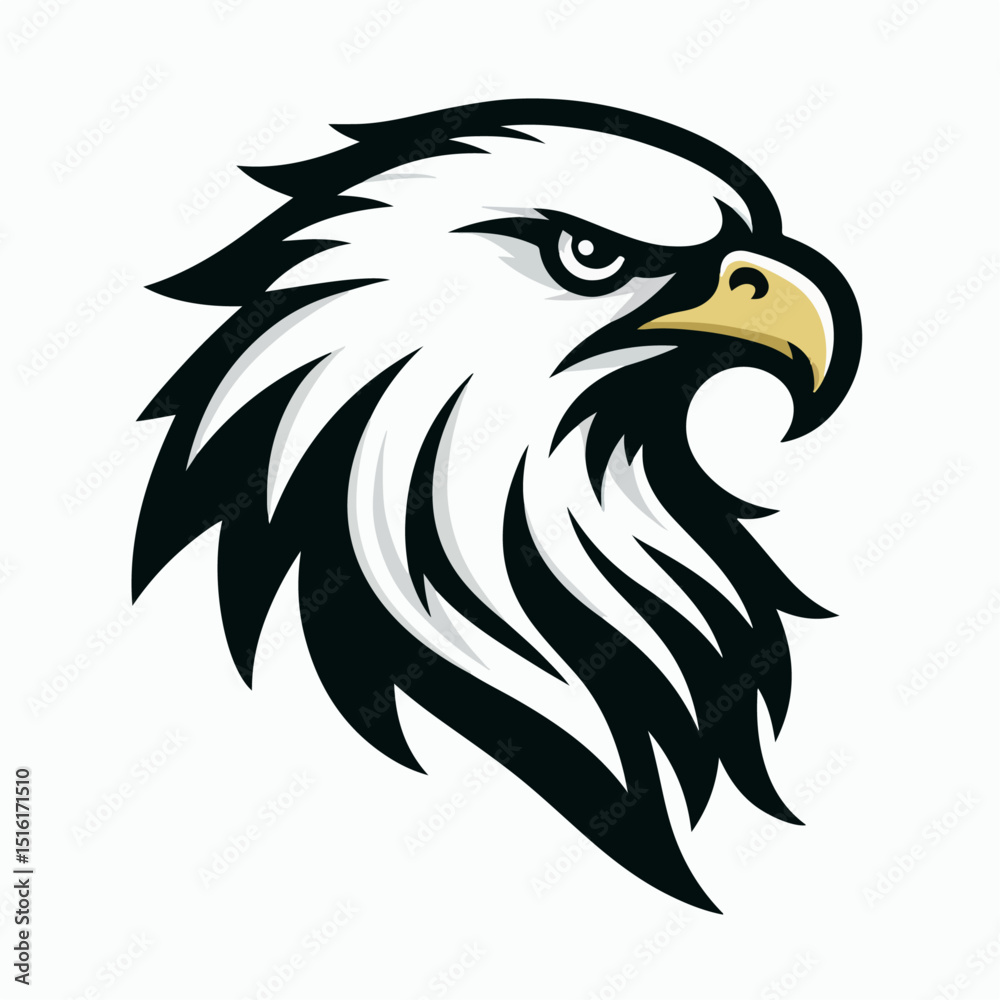Obraz premium eagle head vector illustration