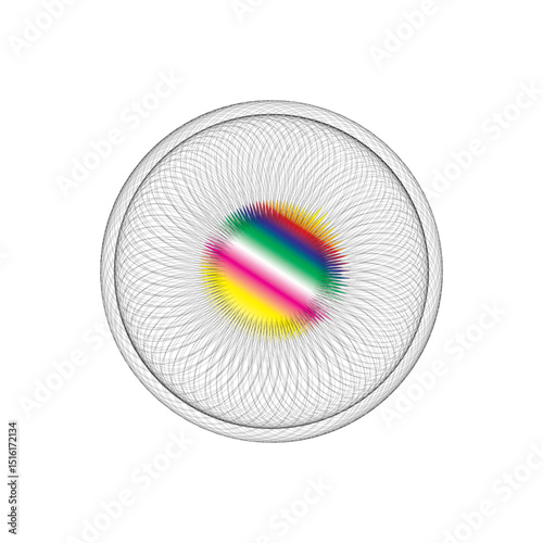 abstract colorful circle
