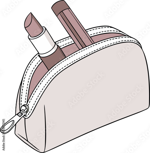 makeup bag icon sign vector