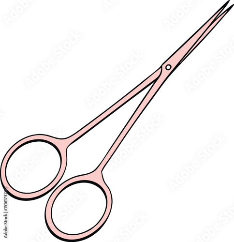 scissors cut craft tool icon vector sign