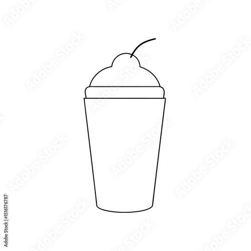 Refreshing Fruit Smoothie Healthy Drink Natural Blend White Background Beverage