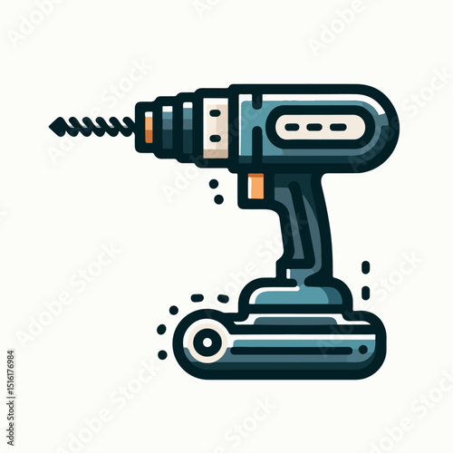 drill vector illustration
