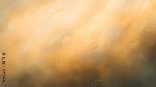 Golden Sky Abstract Background Texture Cloudscape Digital Art